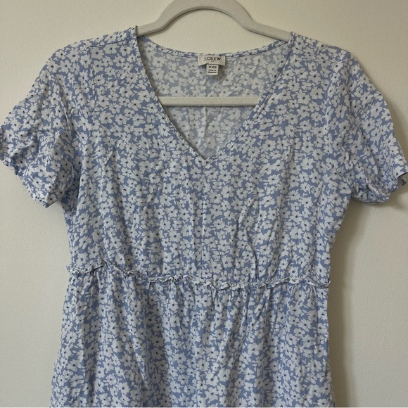 J. Crew V-neck ruffle tiered mini dress - Picture 5 of 9